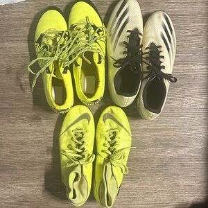 Yellow and Black Athletic Shoes